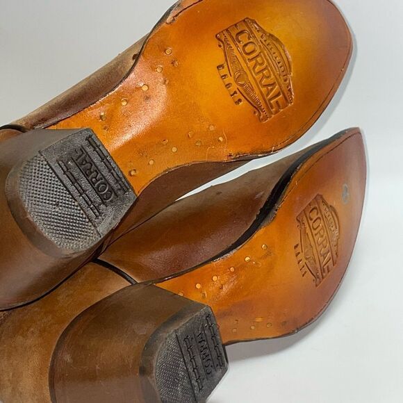 Corral Tan Western Cowboy Boots - Picture 5 of 6